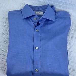 Robert Graham Dress Shirt Size 16/41 Blue